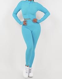Active Cropped Top Legging Set
